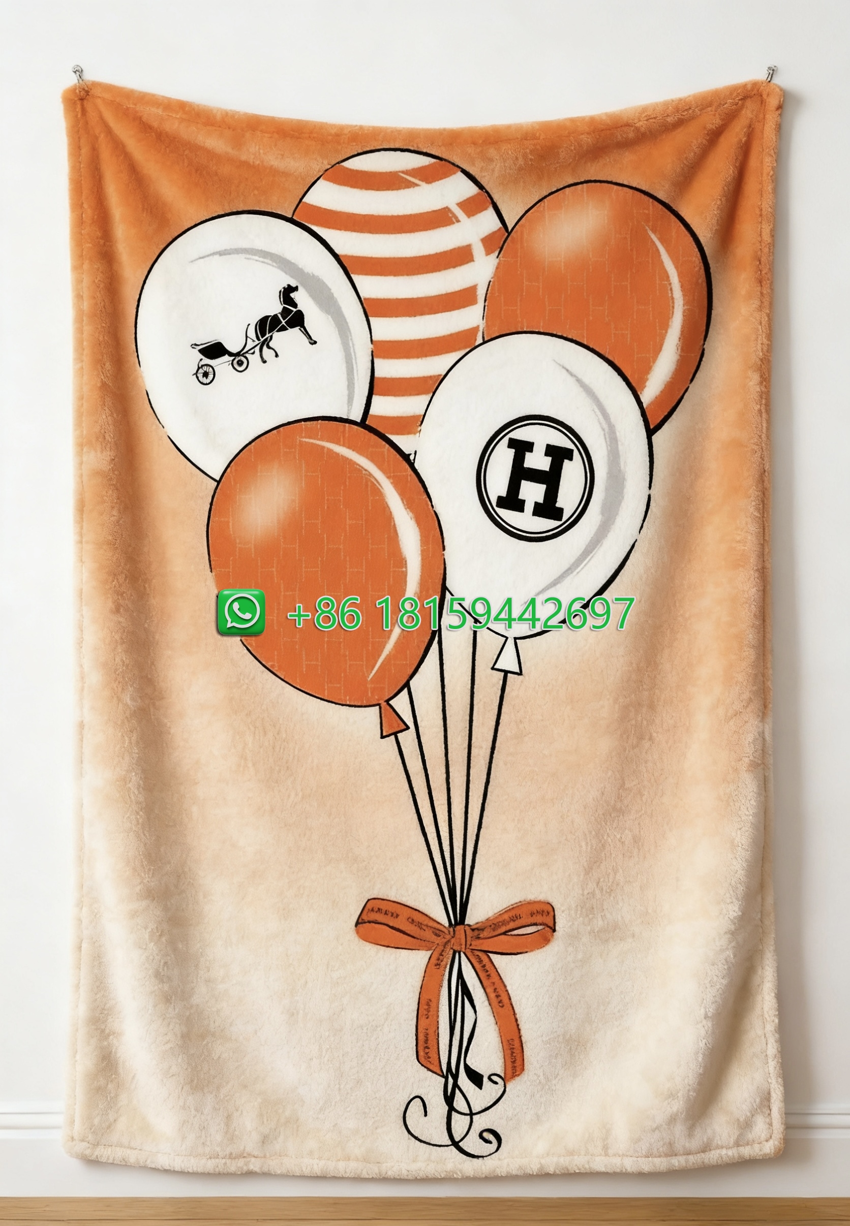Hermes Throw Blankets